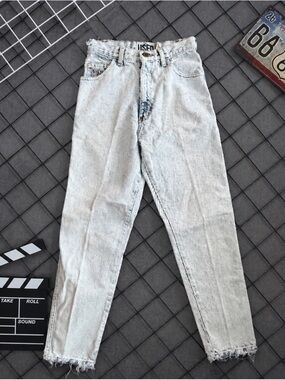 Vintage Get Used By Elie Acid Wash Wash High-Waist Mom Jeans